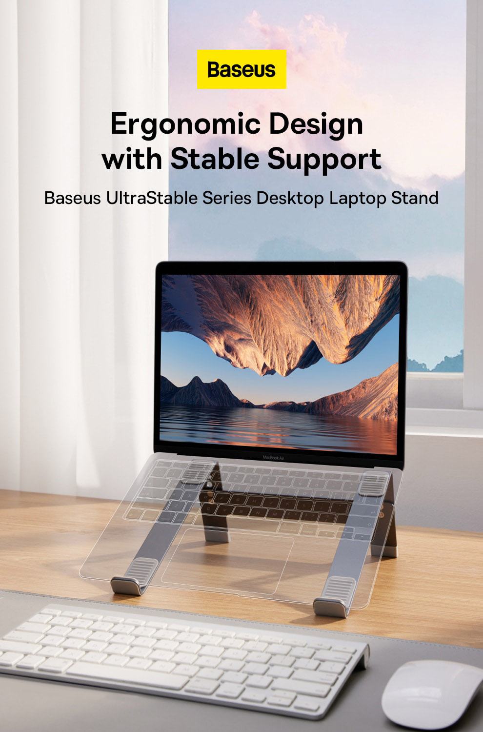 Giá Đỡ Tản Nhiệt Đa Năng Baseus UltraStable Series Desktop Laptop Stand Dùng cho LaptopMacbook (Chất liệu kim loại cao cấp, điều chỉnh độ cao và góc nhìn) (19)