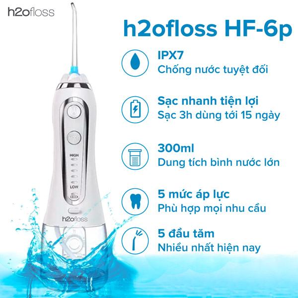 Máy tăm nước H2OFloss HF-6P Phiên Bản Cải Tiến Tối Ưu Dòng HF6 (2)_1